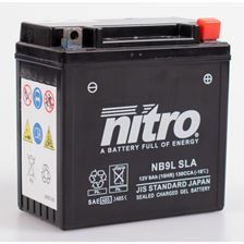 NB9L SLA / YB9L GEL Nitro GEL - VRLA factory activated motoraccu