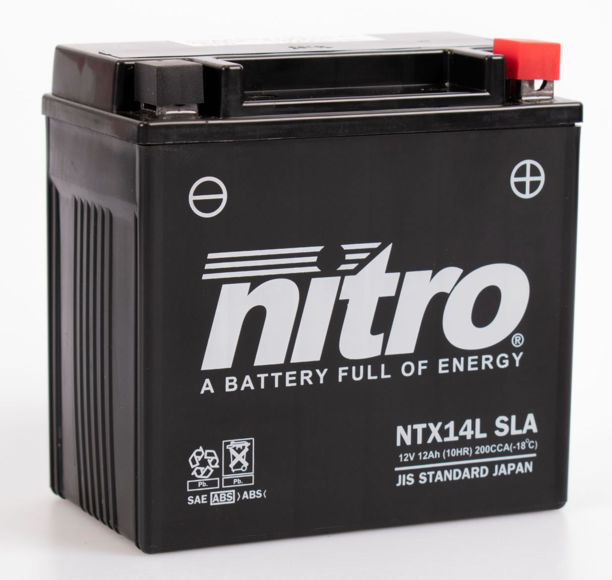 NTX14L SLA / YTX14L-BS Nitro GEL - VRLA factory activated motoraccu