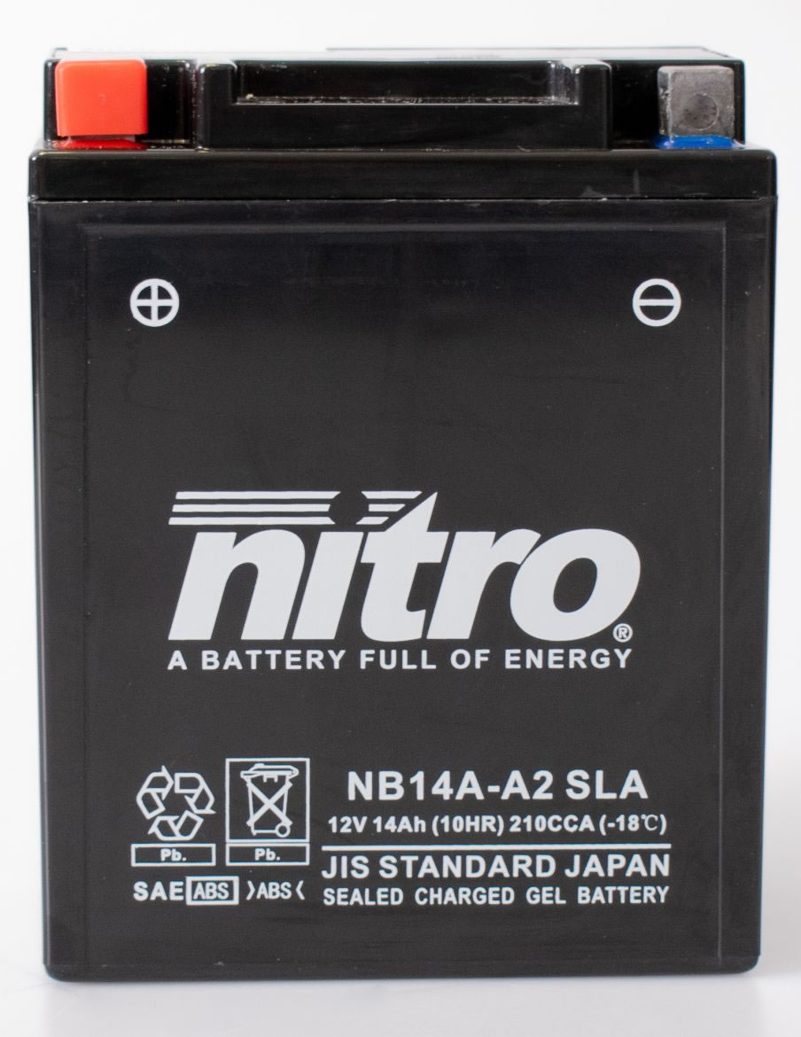 NB14A-A2 SLA / YB14A-A2 GEL Nitro GEL - VRLA factory activated motoraccu