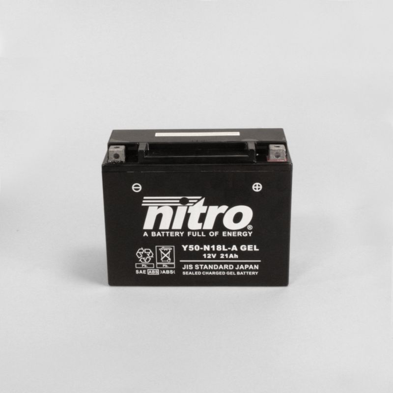 N50-N18L-A SLA / Y50N18L-A GEL Nitro GEL - VRLA factory activated motoraccu