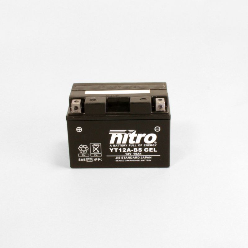 NT12A SLA / YT12A-BS GEL Nitro GEL - VRLA factory activated motoraccu