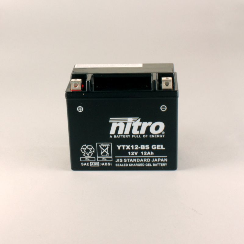 NTX12 SLA / YTX12-BS GEL Nitro GEL - VRLA factory activated motoraccu