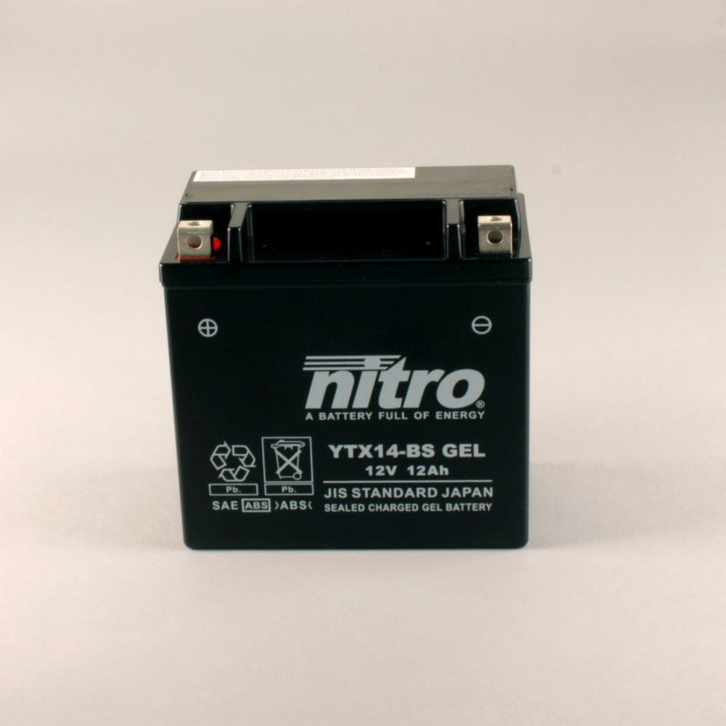 NTX14 SLA / YTX14-BS GEL Nitro GEL - VRLA factory activated motoraccu