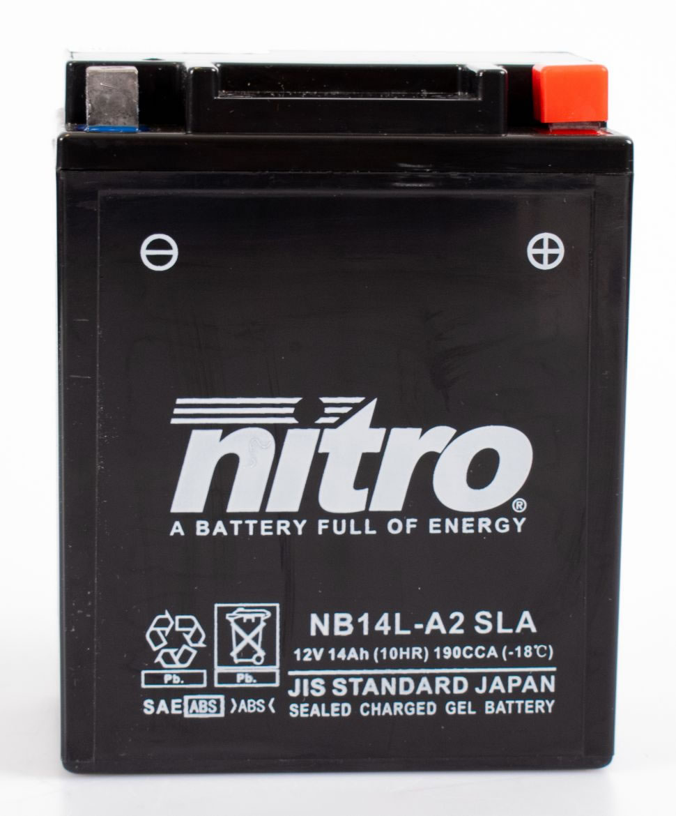 NB14L-A2 SLA / YB14L-A2 GEL Nitro GEL - VRLA factory activated motoraccu