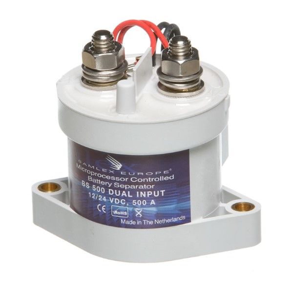 BS500 DUAL Accuscheider Samlex 12/24 Volt 500 Amps (accu separator)