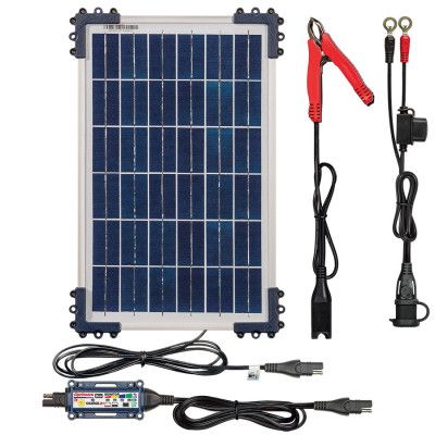 Solar 10W Optimate Solar Duo lader, 10W zonnepaneel 12V 0.83 AMP maximale laadstroom.
