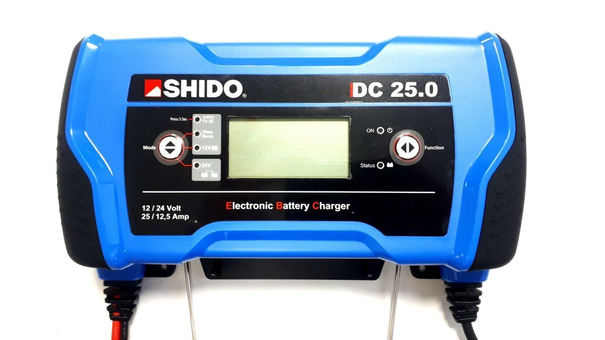 DC25.0 Professionele hoogfrequente kwaliteitslader SHIDO 12V & 24 Volt