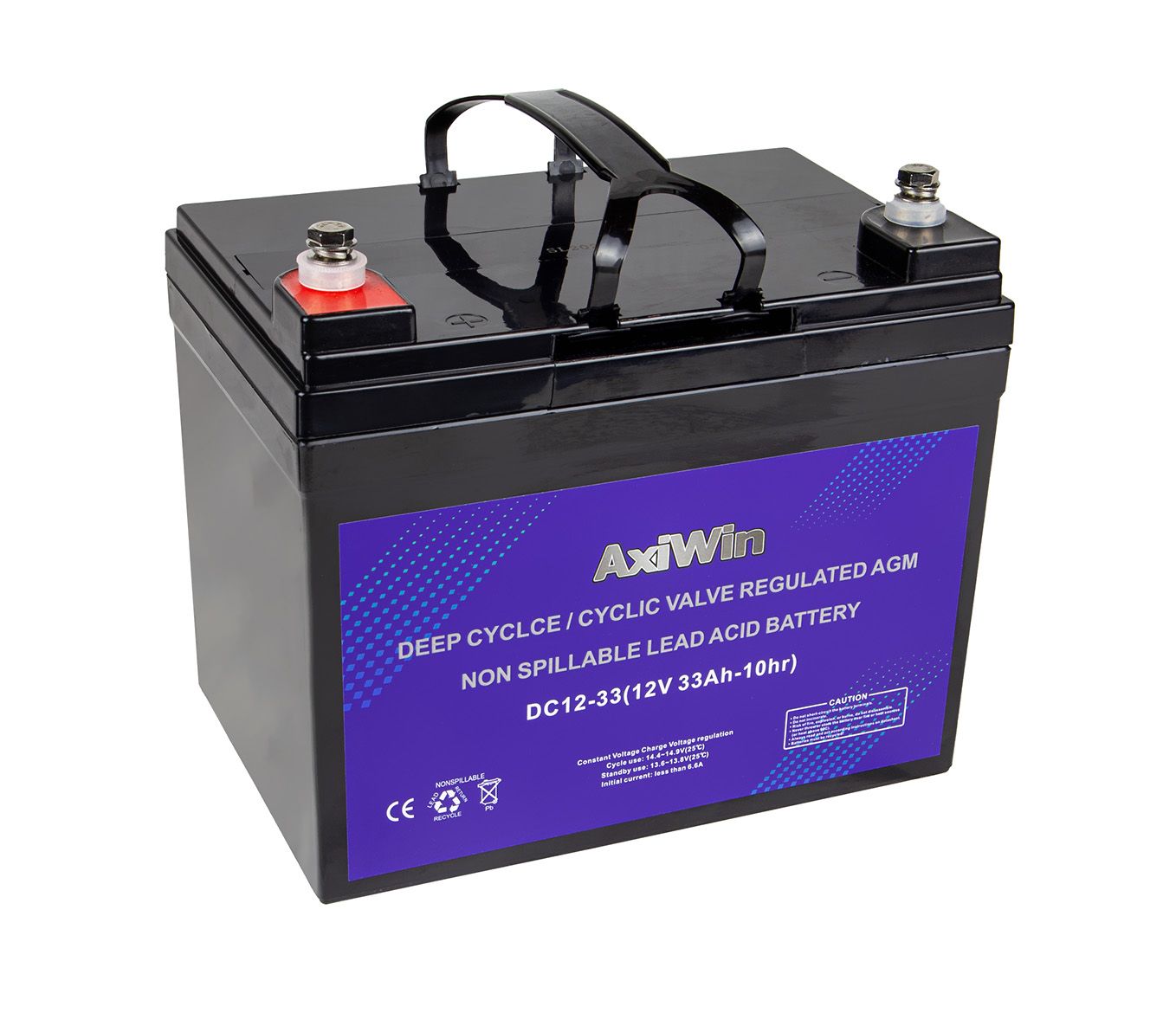 DC12-33 Dual purpose / Semi-tractie VRLA AGM accu