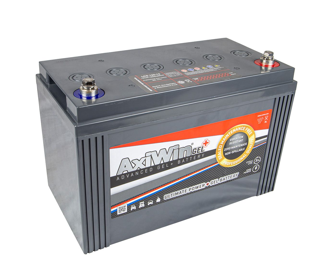 LCG 120-12 VRLA GEL lead carbon Dual purpose SLI accu