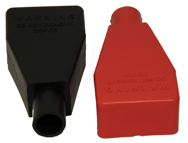 AW316R Rode afdekkap / poolbeschermer voor normale accupoolklem (laag model)