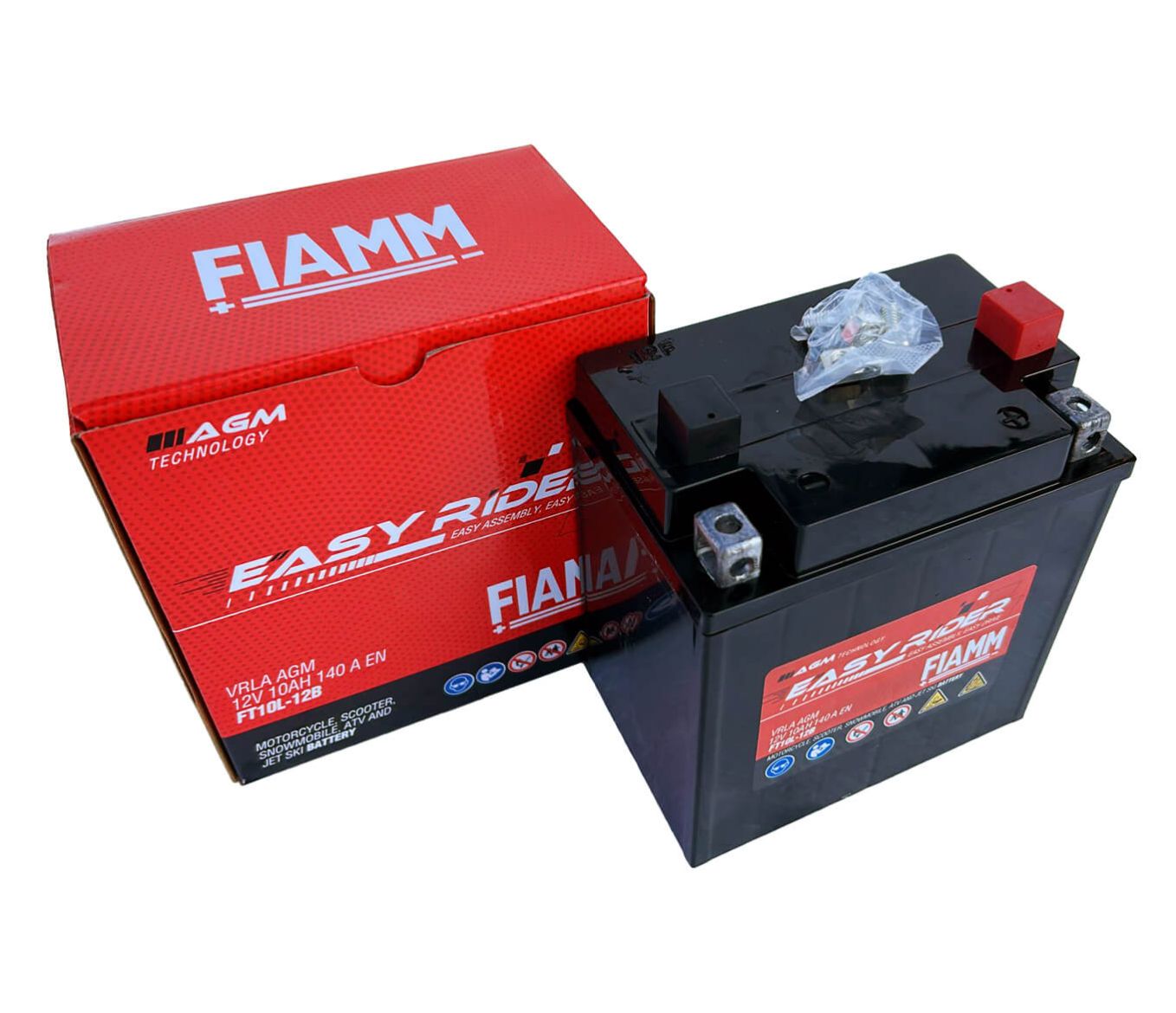 FT10L-12B FIAMM EASY RIDER (VRLA NON-SPILLABLE READY TO USE BATTERY)
