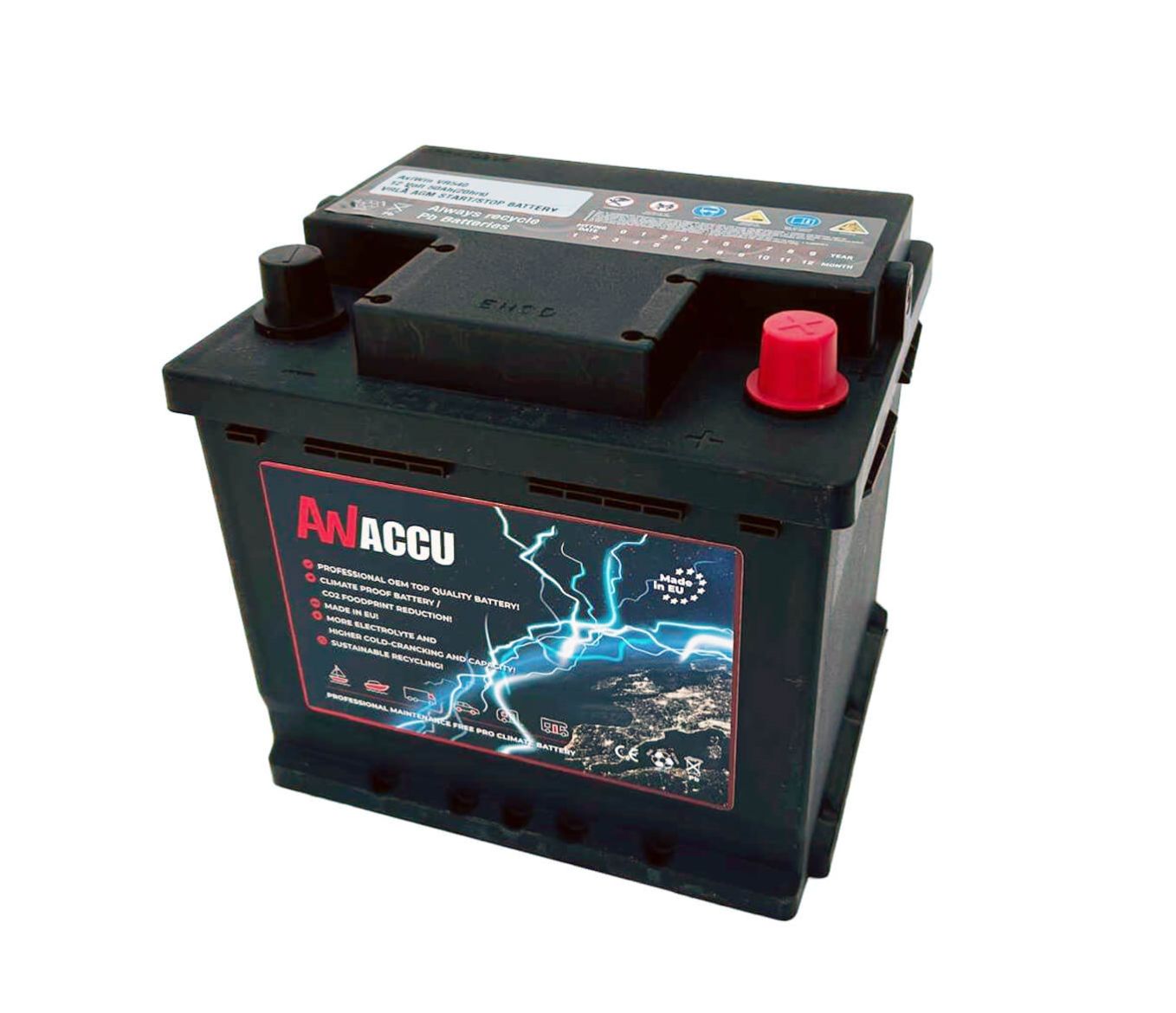 AGM50 / VR540 VRLA AGM start-stop / Dual purpose accu