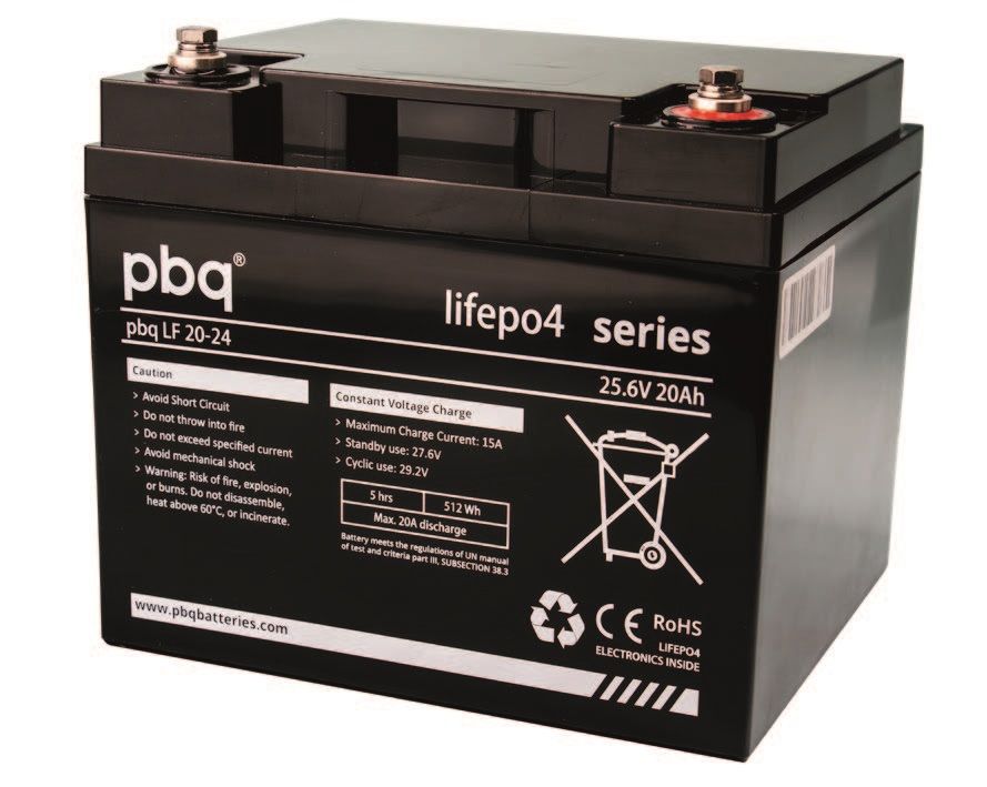 PBQ LF20-24 PBQ Lithium LiFeP04 Dual purpose accu