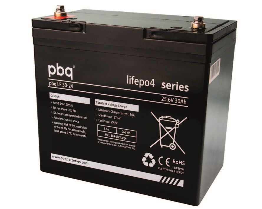 PBQ LF30-24 PBQ Lithium LiFeP04 Dual purpose accu
