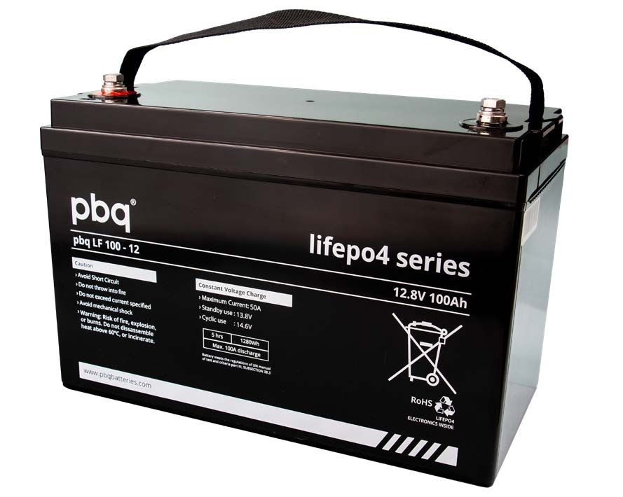PBQ LF100-12 PBQ Lithium LiFeP04 Dual purpose accu