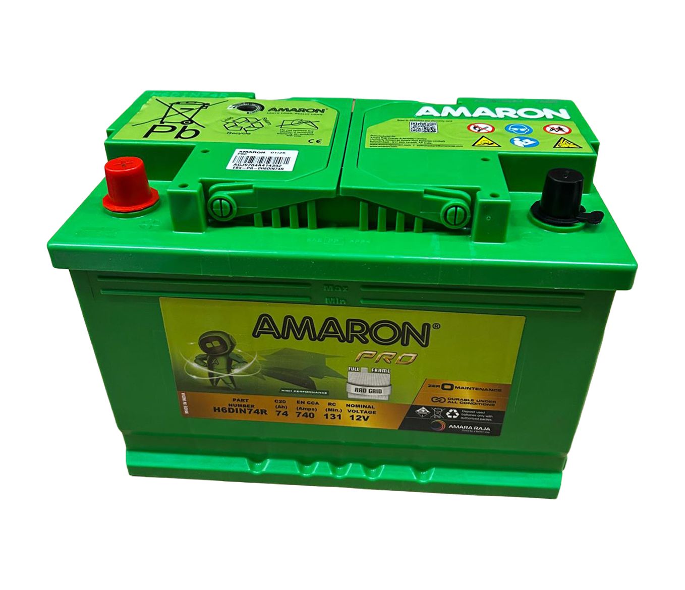 DIN74R (57219) Amaron PRO DIN SMF accu