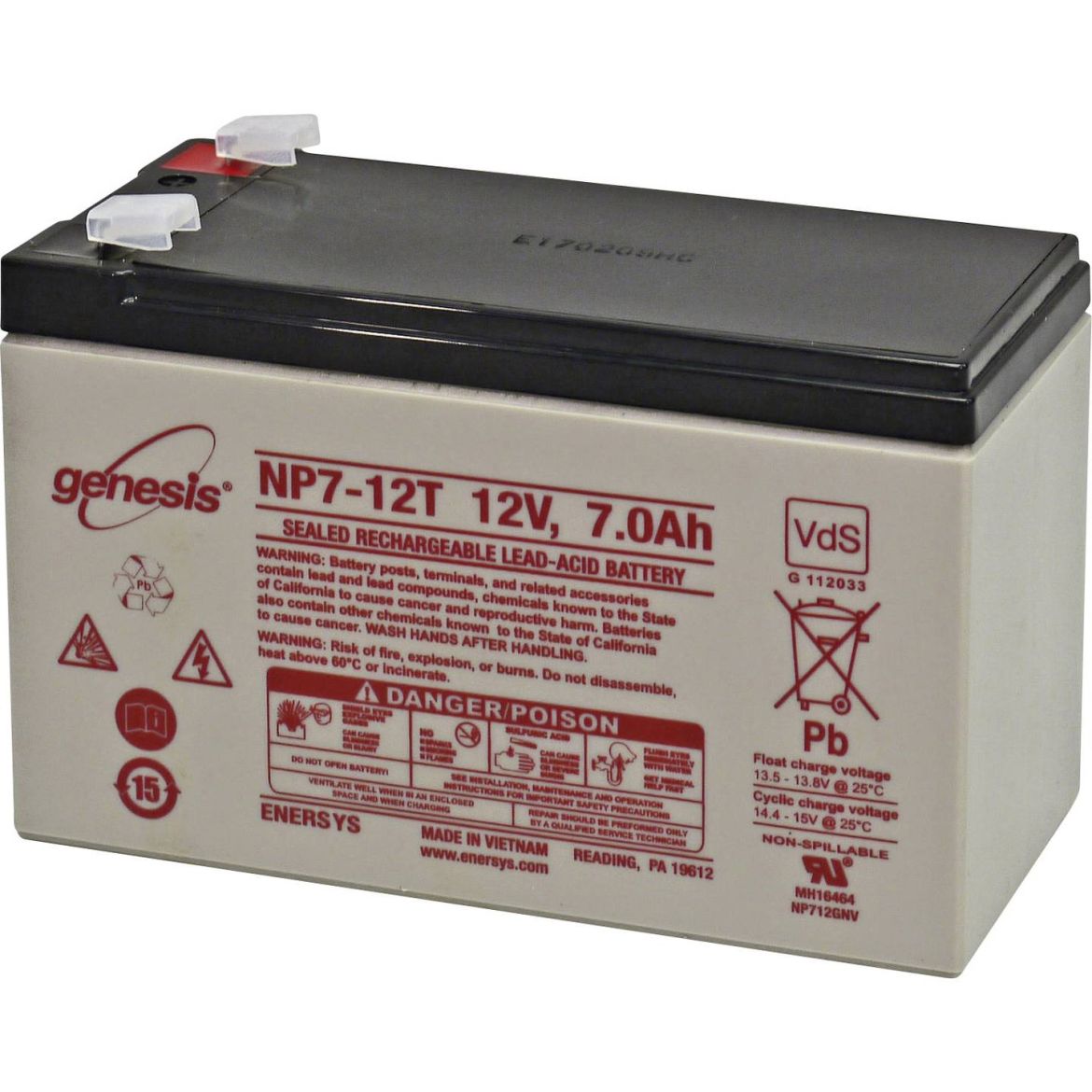 NP7-12 Hawker Enersys VRLA Genesis accu (Vds approval)