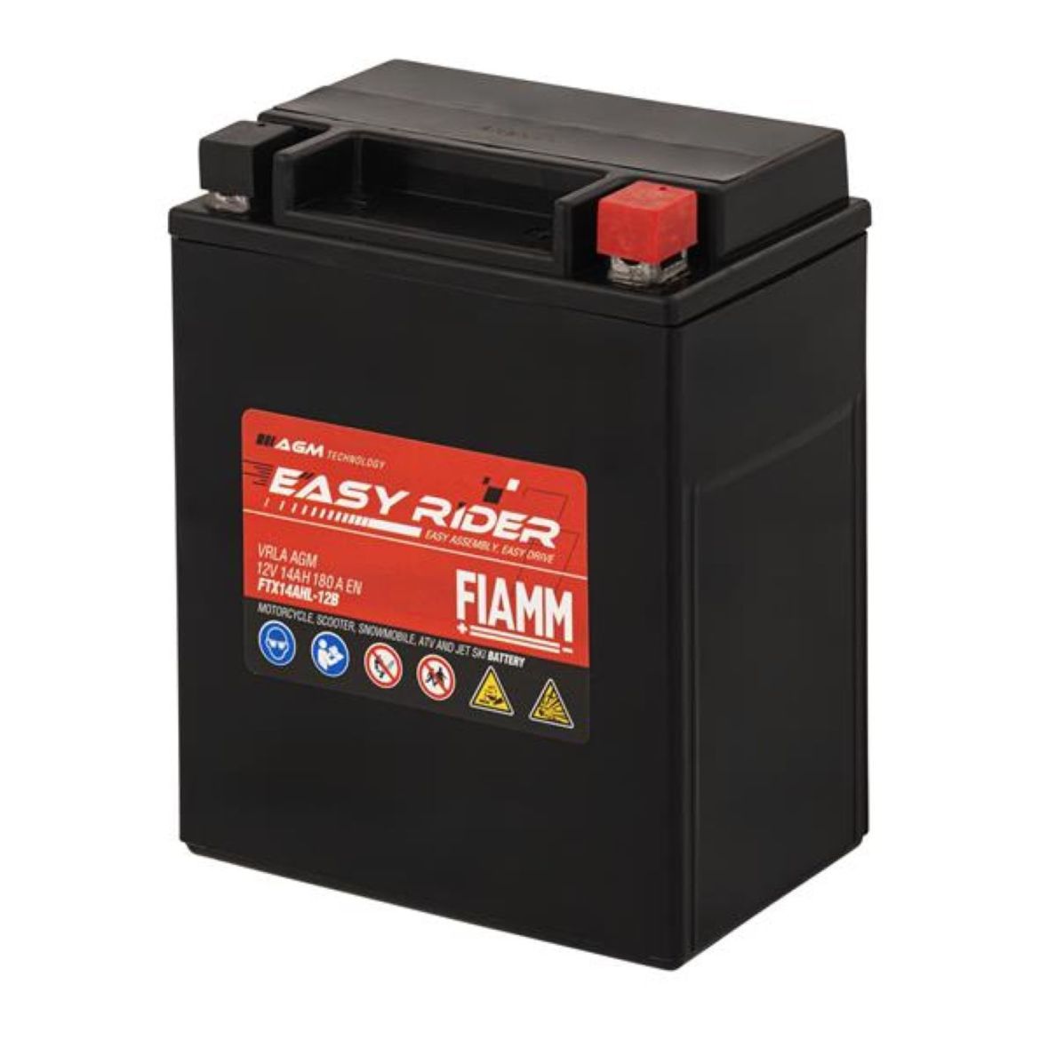 FTX14AHL-BS FIAMM EASY RIDER (VRLA NON-SPILLABLE READY TO USE BATTERY)